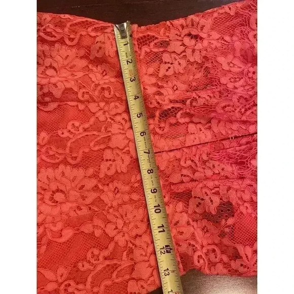 Revolve NBD NAVEN Mini Dress M Allie Red Lace Semi Sheer Cocktail Sexy Bustier - Picture 9 of 10